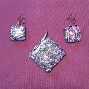 Necklace and earrings